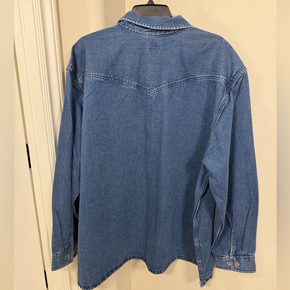 Levi’s Truckee Denim Overshirt XXL NWT Long Sleeve Button Workwear Shirt Jacket - Picture 3 of 9